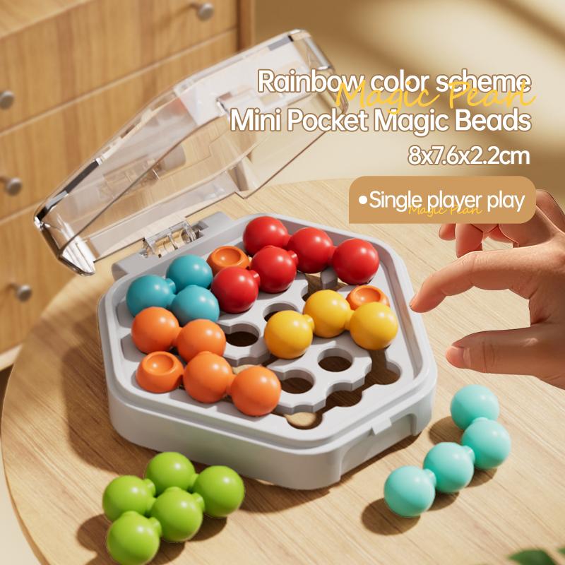 Smart Rainbow Intelligence Magic Bead Children's Logical Thinking Training Puzzle Solving Level Breaking Reasoning Pinball Toy