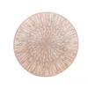 Round Firework Shape PVC Placemat Hollow Table Mats Coaster Pads Heat-Resistant Wipeable Waterproof Anti-Slip Pad Home Decor