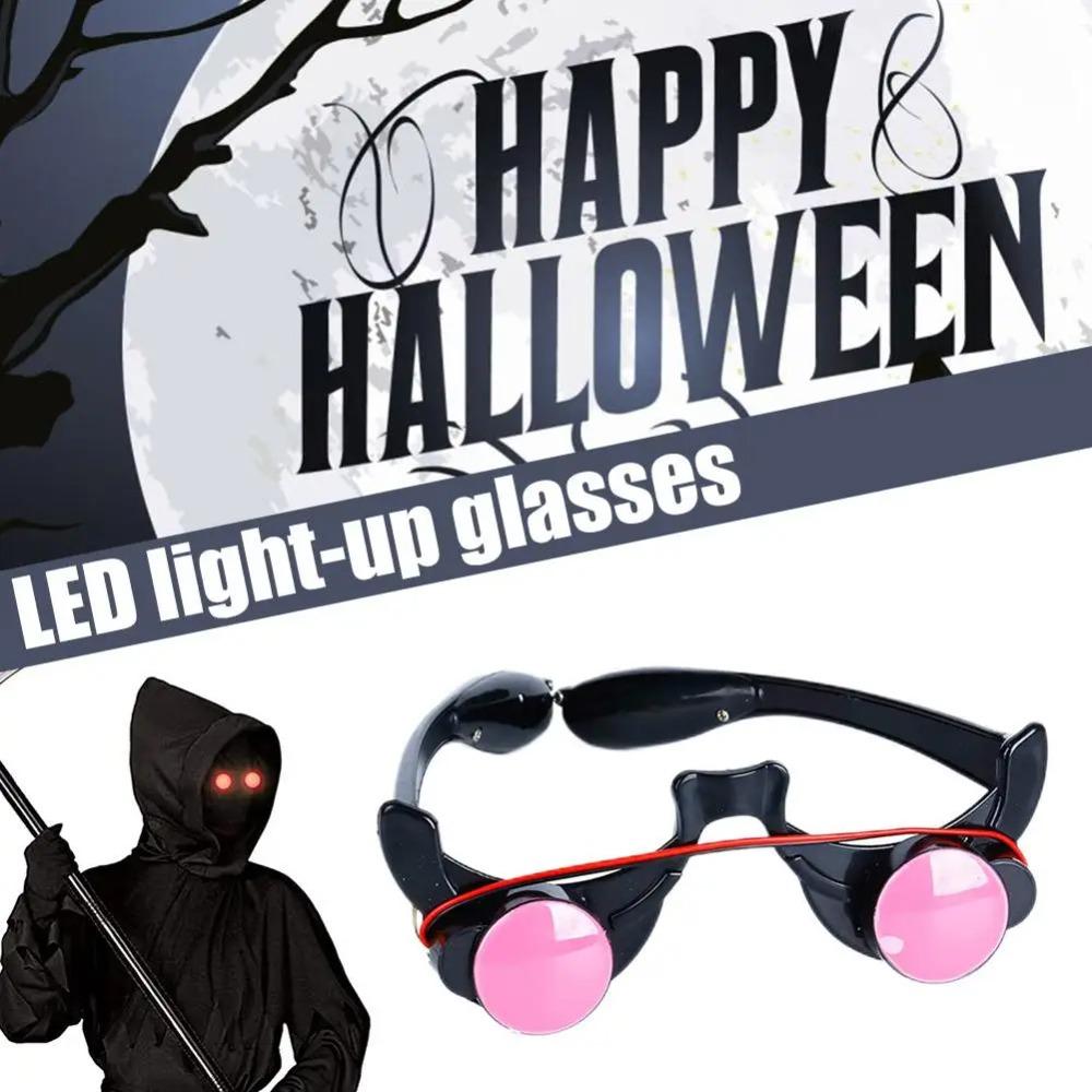 Dekorationer LED Lysande Glow Glasögon Festrekvisita Halloween Ljus upp LED Glasögon Jul