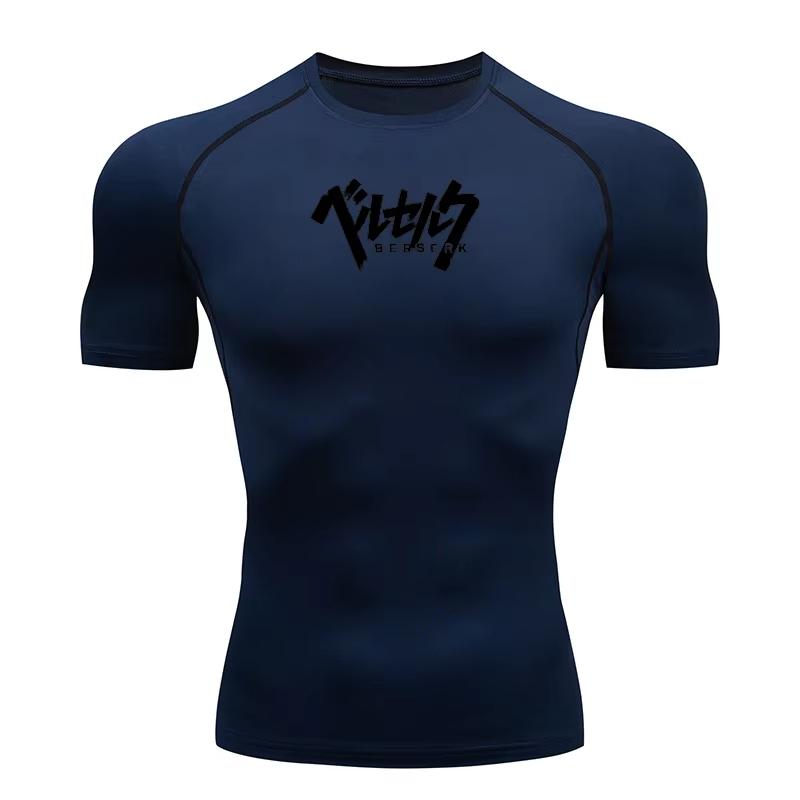 Compression Tshirt Men Sportwear Fitness Sport Running Tight Gym TShirts Athletic Quick Dry Summer Tee Tops 830 XXXL
