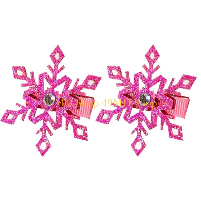 49MD Snowflake Hair Clip For Kids Practical And Comfortable Hairpin Party Hairpiece