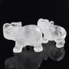 Carved Elephant Hand Natural Gemstone Jasper Turquoise Malachite Crystal Quartz