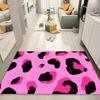 1pc Cow Animal Print Bathroom Absorbent Mats Anti-Slip Mats Home Decor Supplies Carpets Home Kitchen Floor Mats