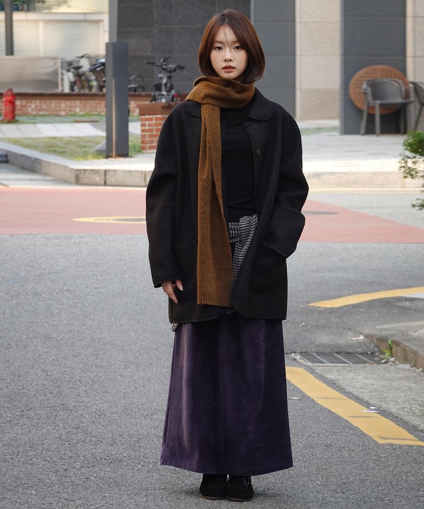 JULIAPEPE Woolly Cozy Coat (Black)