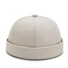 Weuiean Roll Watch Retro Men's Cap, Cotton, No-Brim, Cap, Style, Round, Adjustable, Unisex, SG-76 (Beige)