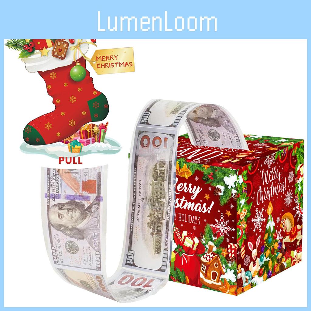 Festivity Christmas Gift Box With Red Socks For Seasonal Celebration Gift And