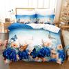 3D Girls' Room Bedding Set Butterfly Series Printed Duvet Cover Pillowcase 2/3PC AU/DE/UK Full Size Soft Zippered Home Textile