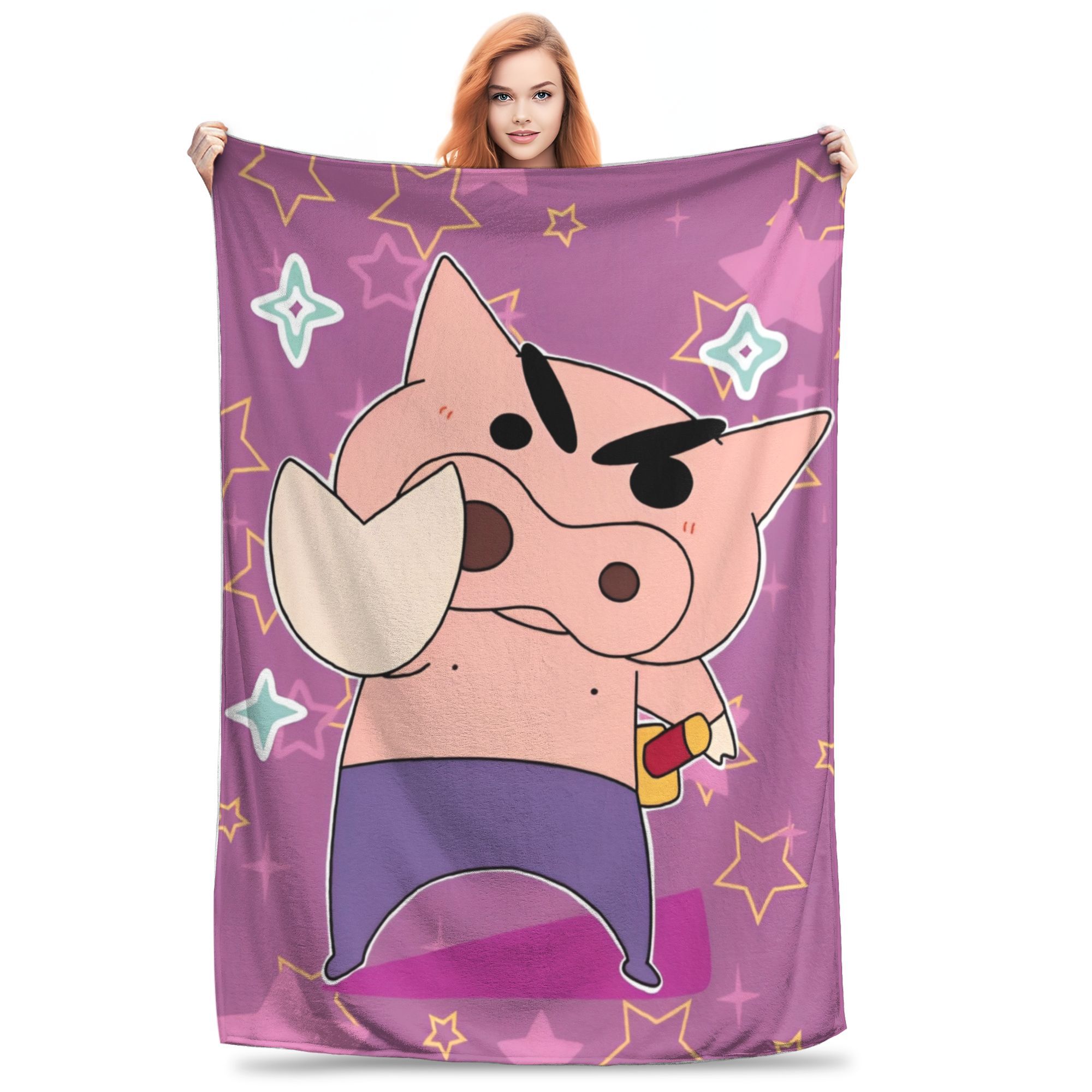 

Buriburizaemon Merch Blanket Ultra Soft anime cartoon Throw Blankets for Living Room 50x60 Inches Multi-size Bedspread 75x90cm