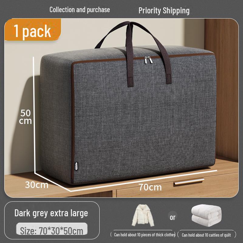 Oxford Cloth Large Waterproof Quilt Storage Bag for Luggage and Dorm Organization