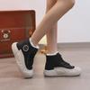 Women's High-Top Cotton Velvet Winter Sneakers, 2025 New Versatile White Athletic Shoes MX-5507