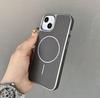 Carbon Fiber Texture Wireless Charge Magnetic Phone Case For iPhone 16 Pro Max 15 Pro 14 13 12 for Magsafe Shockproof Slim Hard PC Bumper Cover