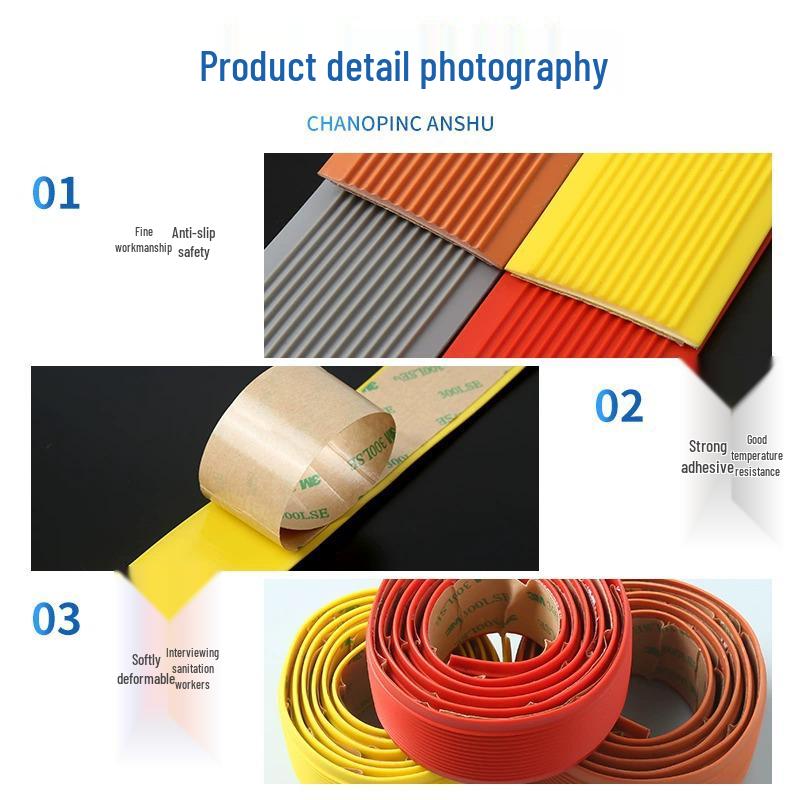 Samoprzylepna listwa krawędziowa ze antypoślizgowego PVC na stopnie schodów dla przedszkoli