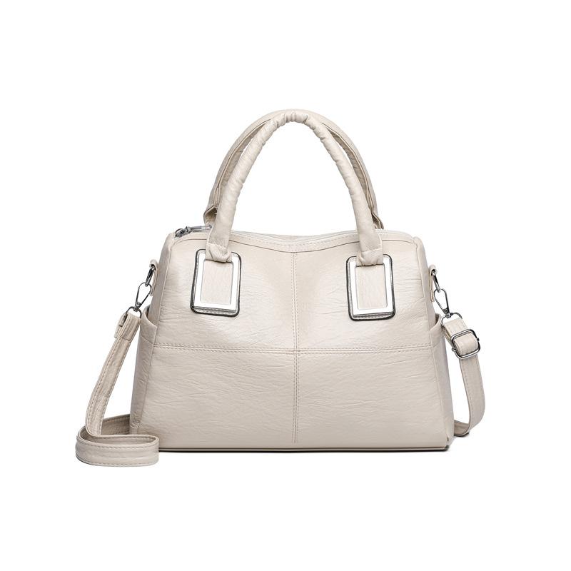 Handbag New women's bag Large capacity women's shoulder fashion soft leather tote bag Going messenger bag