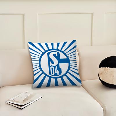 1-Piece Club Print Cushion Cover, Durable & Easy To Clean, Universal Pillowcase For Living Room & Bedroom