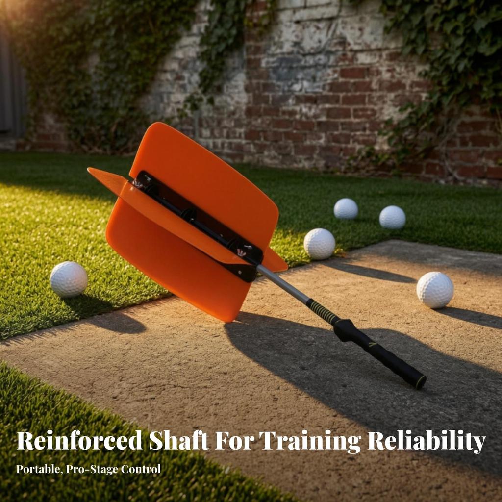 Ergonomic Golf Swing Practice Aid with Resistance Fins Portable Wind