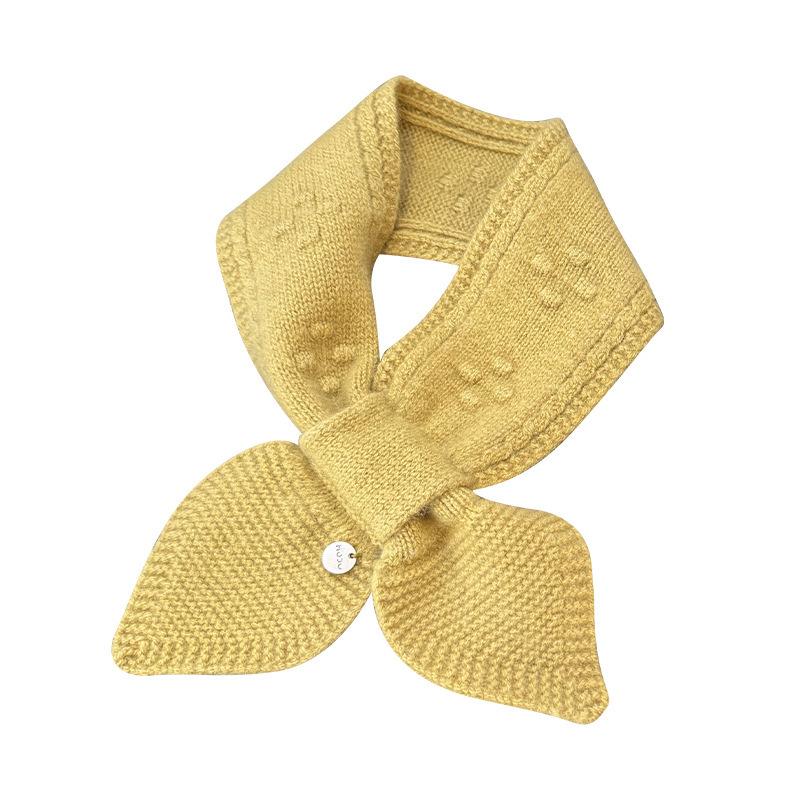The Cross Knitted Small Scarf Is A New Korean Style for Women's Autumn and Winter. It's Versatile  Warm and Protects The Neck