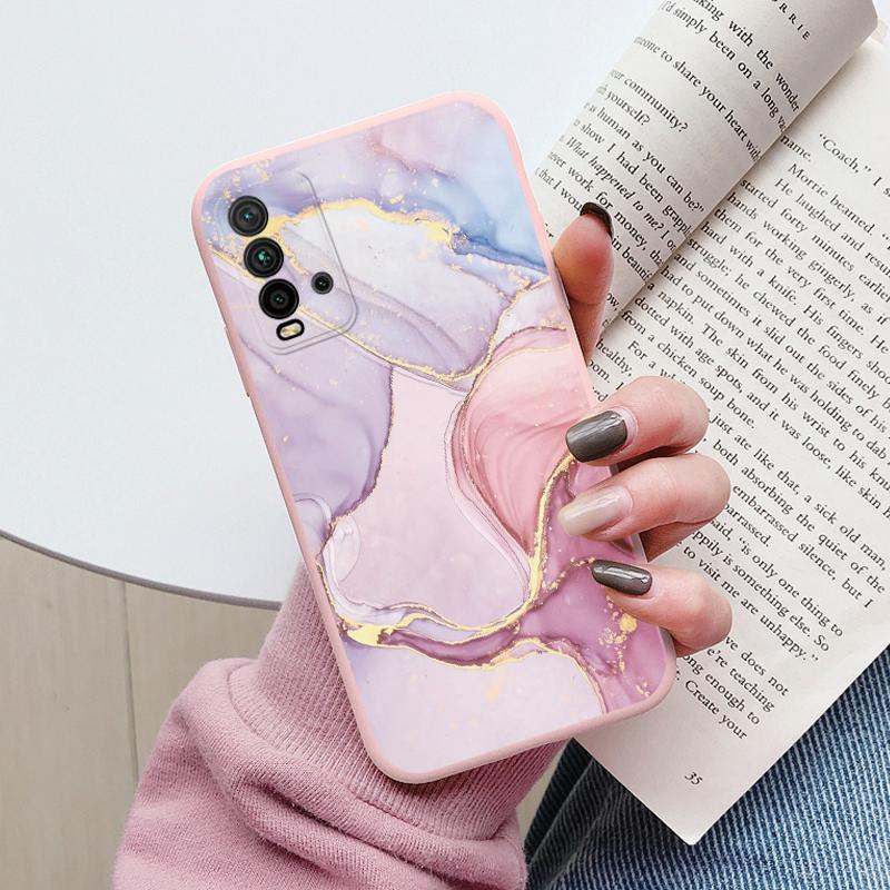 Housse Marbre Mode Pour Redmi 9T Coques Protectrices Souples Silicone Coque Pare-chocs Fundas Pour Xiaomi Redmi 9T Redmi9T 9 T Coque Mignonne