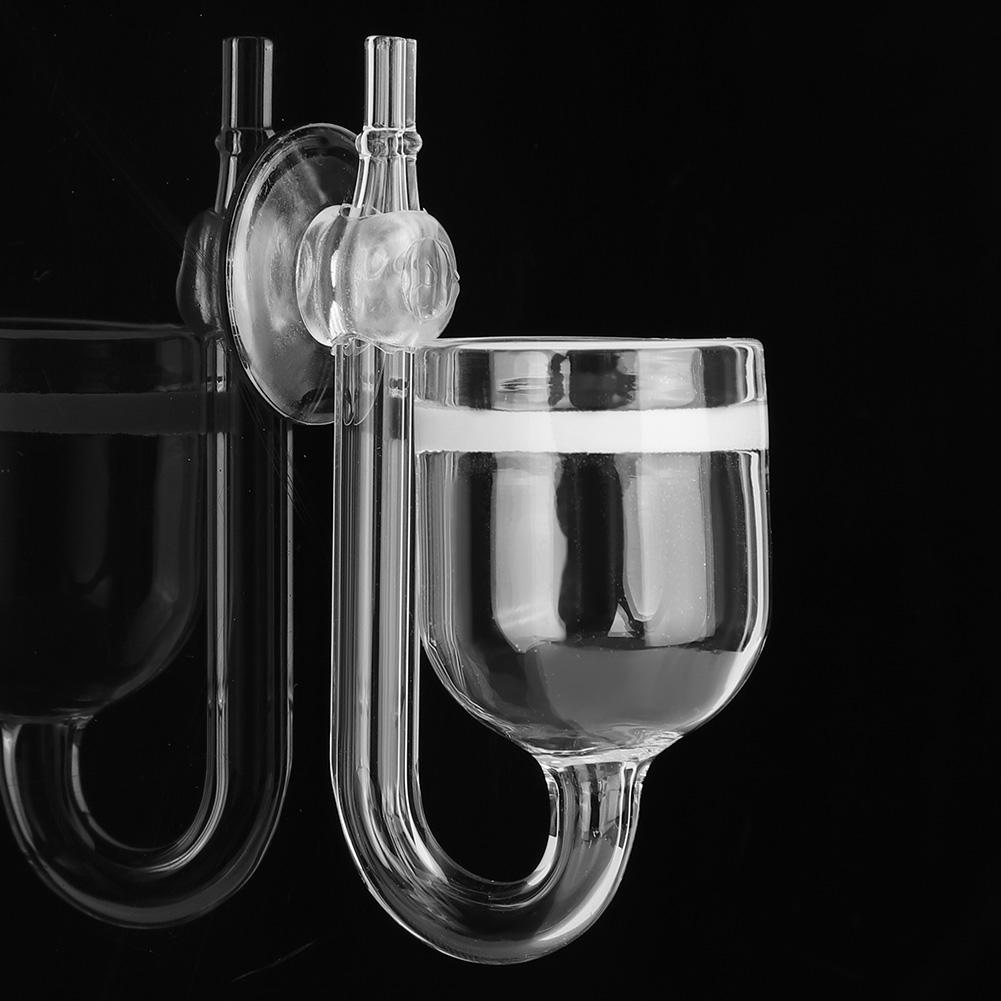 CO2 High Transparent Glass Refiner Diffuser Large Straight Pipe for Aquarium Water Grass Fish Tank