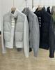 Yu Yan haute couture early autumn new women's clothing short down jacket contrasting stripes wool knitted splicing warm jacket