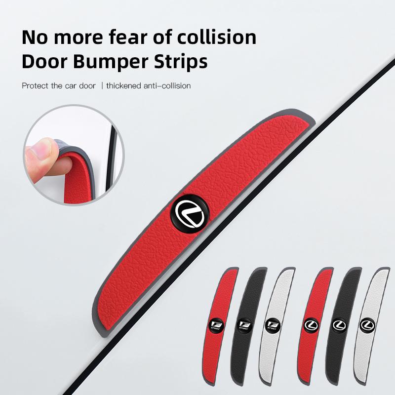 cspzah1 4Pcs Car Anti-collision Strip Silicone Protection Pad For Lexus F SPORT ES UX 300e GS GX IS LS LX CT LC RC LBX NX RX 350h 450h