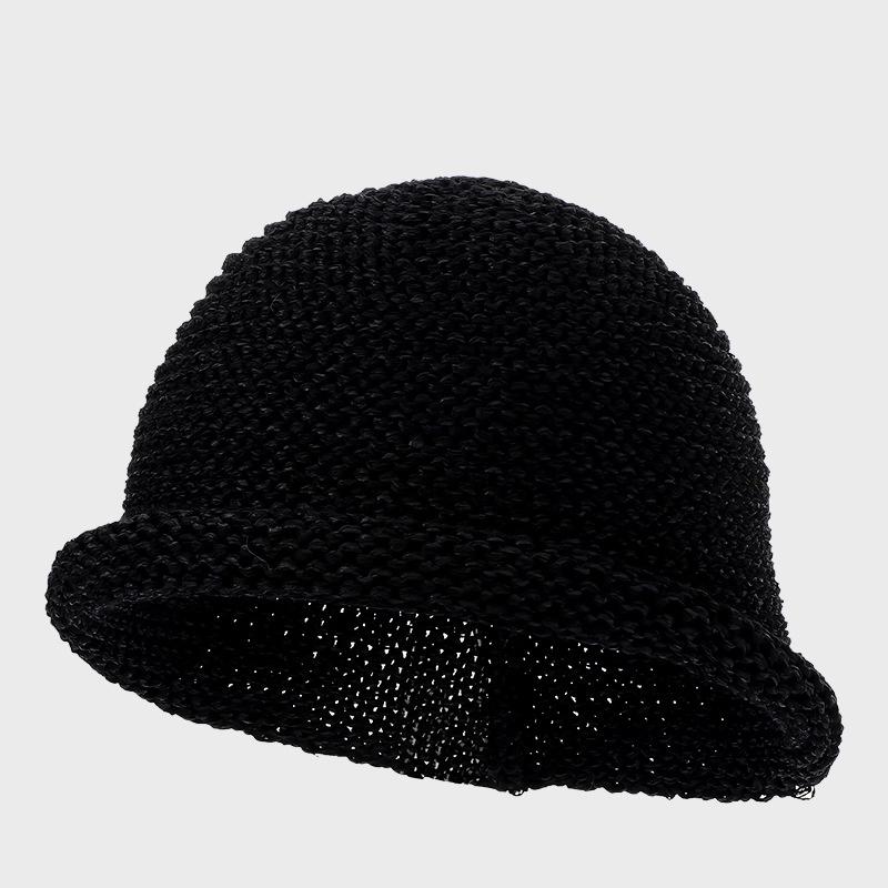 Летняя рыболовная шляпа Женская панама Дышащая уличная шляпа от солнца чёрный