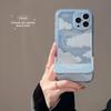 Simple and High End IPhone 16 Phone Case Apple 15 Promax Bracket XR Case 11 8 Suitable for Yuanfeng Blue 14