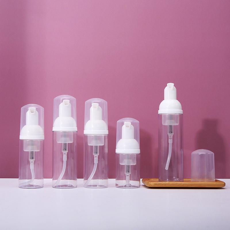 30/50/60ml Mousse Bottle Dispenser Foaming Soap Bottle Empty Plastic Mousse Facial Cleanser Pump Bottle Travel Shampoo Dispenser