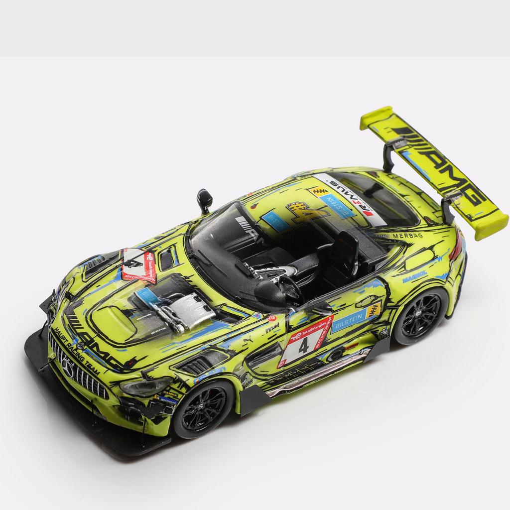 Rhino Model1:64 2024 Mercedes-Benz AMG GT S DTM Nürburgring Racing Simulation Alloy Car Models Collection