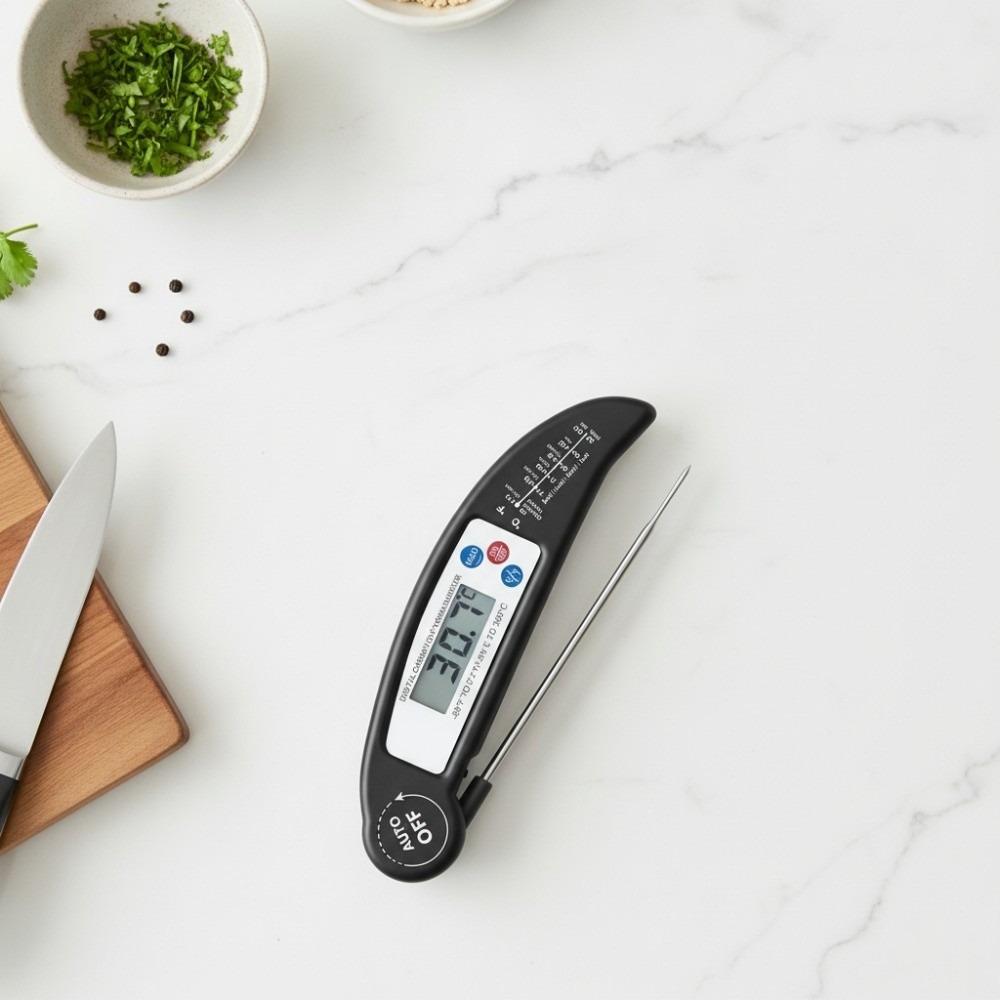 Switchable Units Probe Food Thermometer Magnetic Cooking Thermometer Digital Meat Thermometer  BBQ