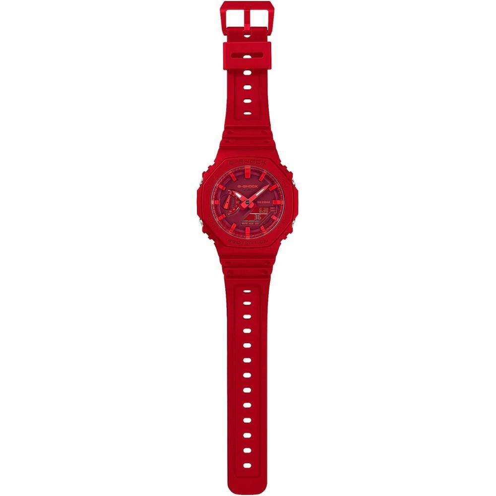 CaSio [CaSio] Watch G Shock [domeStic Genuine] Carbon Core Guard Ga 2100 4ajf Men S Red Standard Color Red