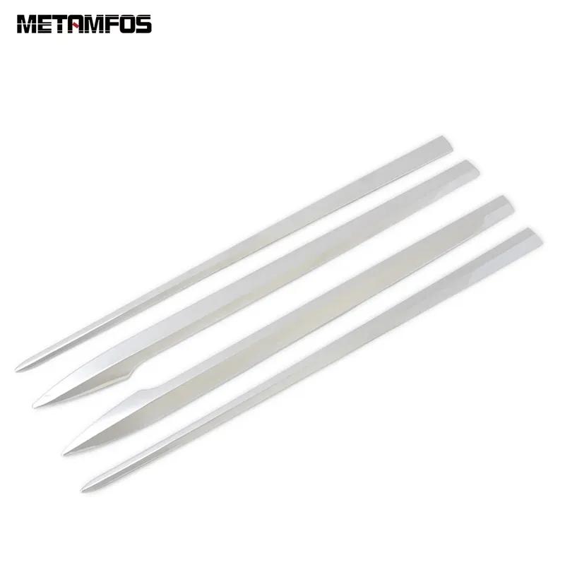 Accessories For Toyota Voxy Noah R80 2017 2018    Chrome Door Side Line Strip Body Skirt Molding Trim Car Styling