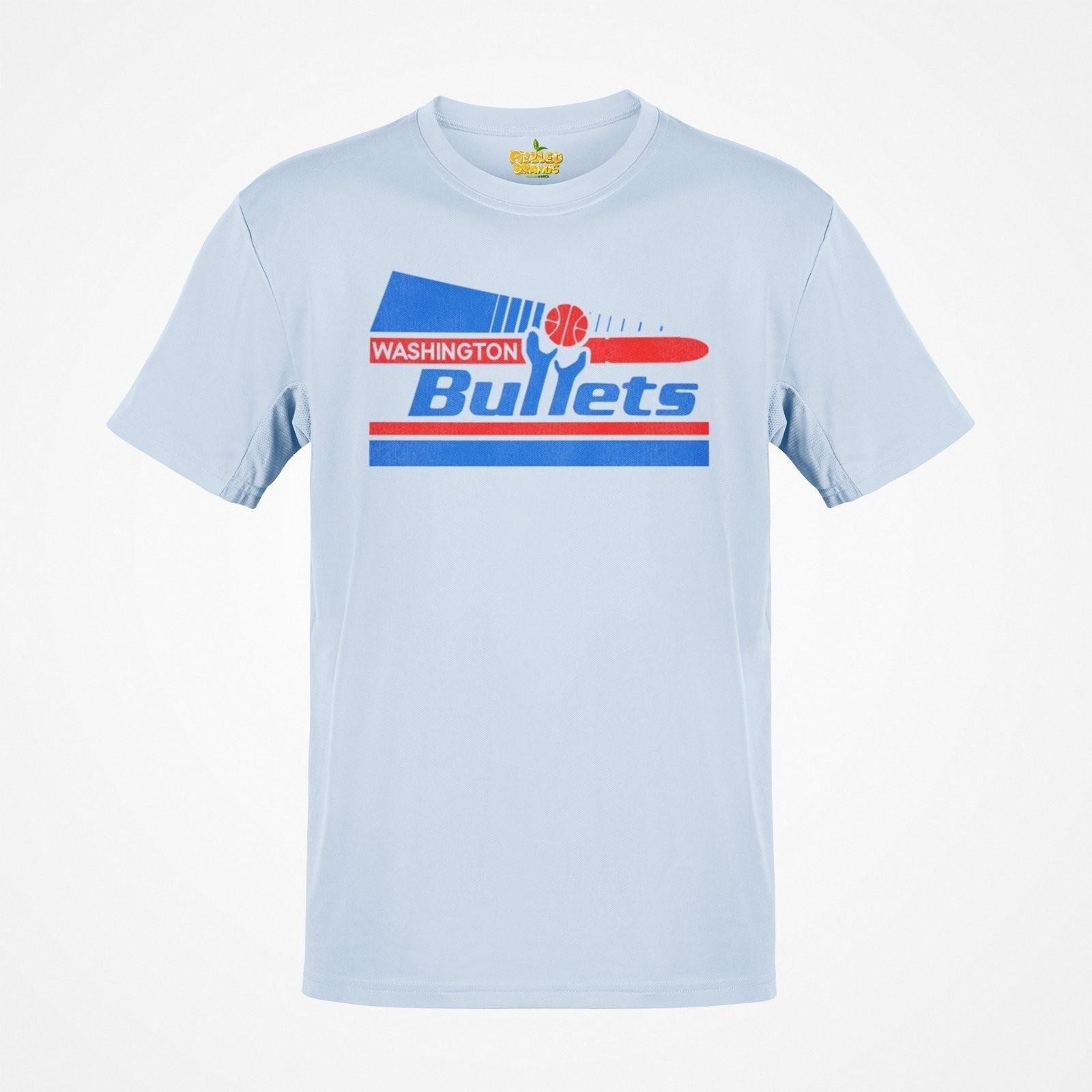 Washington Bullets Basketball Pennant Nostalgic Retro T-shirt M