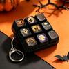 Pumpkin Ghost Clicker Fidget Keyring Witch Theme Keycap Clicker Keychain Fidget Keychain  Keyrings