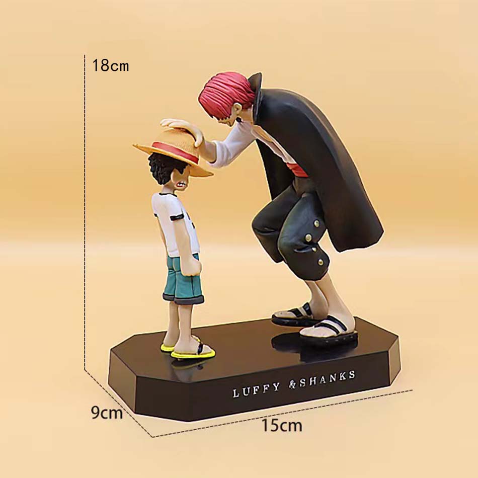 

18cm One Piece Anime Figure Four Emperors Shanks Straw Hat Luffy Action Figure One Piece Sabo Ace Sanji Roronoa Zoro Figurine