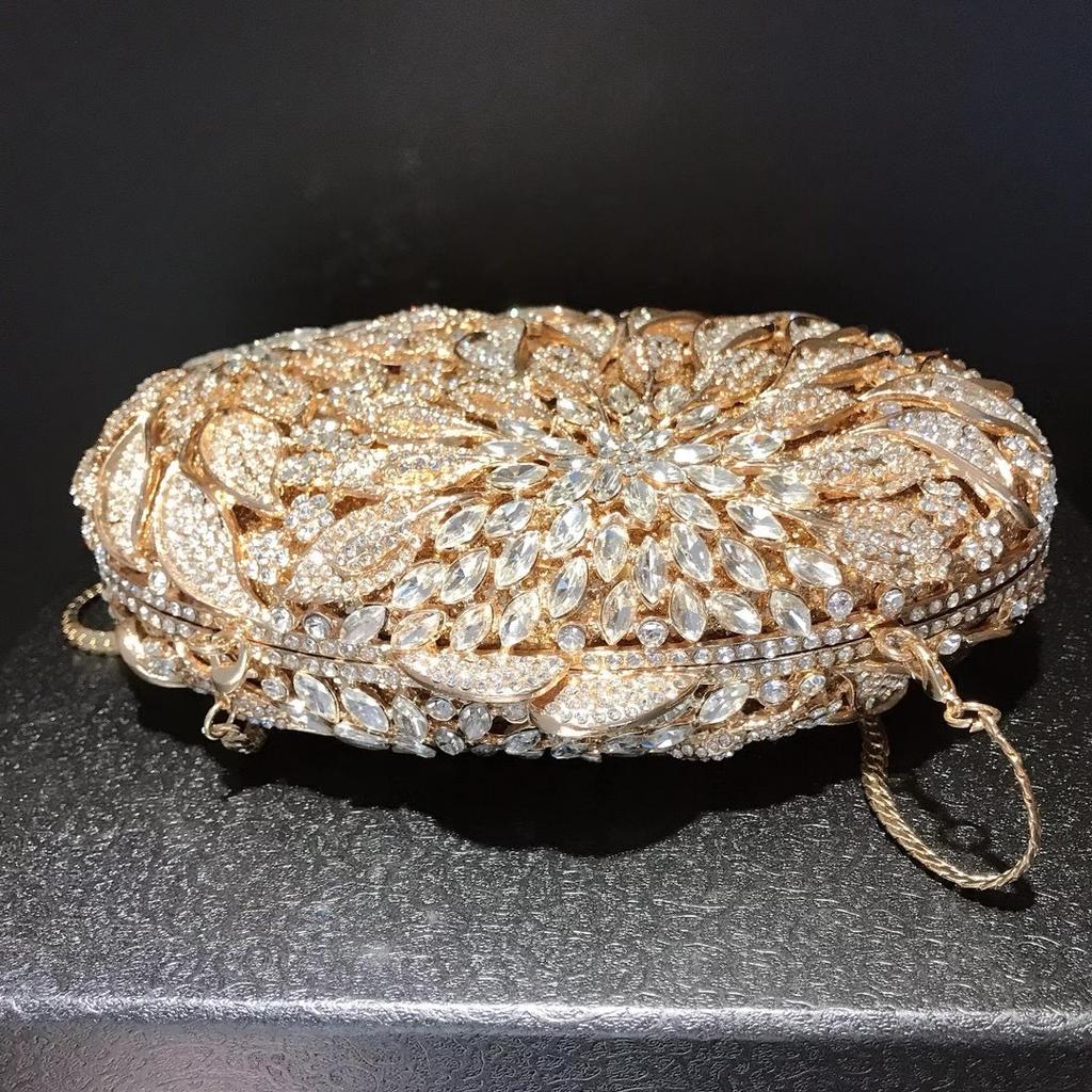 Weiße Diamant-Kupplungstaschen 10 Farben Handtaschen Luxus Gold Kristall Strass Abend-Kupplungstaschen Damen Hochzeits-Party-Tasche