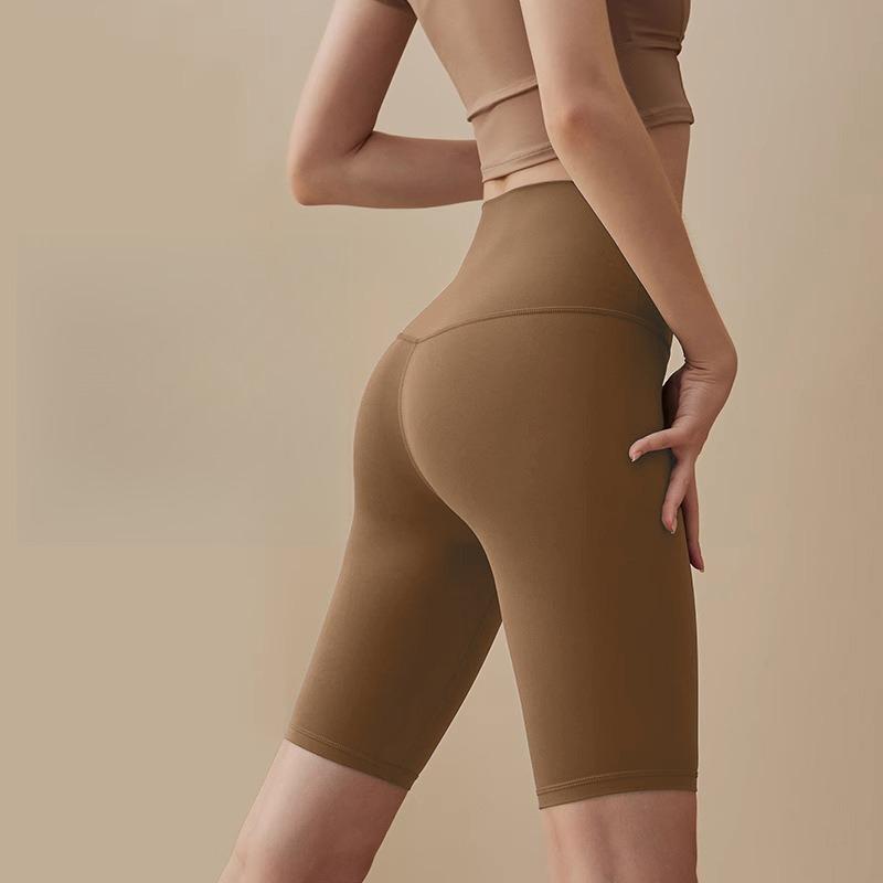 Shorts de Sport Biker Taille Haute Contrôle du Ventre Serrés Séchage Rapide Haute Élasticité Shorts de Cyclisme Course à Pied Fitness Vêtements d'Extérieur Pantalons de Yoga Été