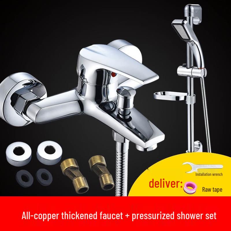 TLXT A7 Wall-Mounted Shower Faucet & Bathtub Spout Set