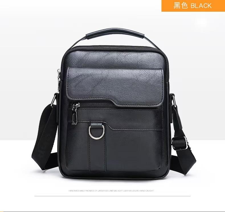 Single Shoulder Bag for Men, High-end and Large Capacity Men's Bag, Business Document Crossbody Bag, Men's Trendy Backpack Handbag