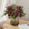 Artificial Flowers Vase Home Room TableDecora Valentine's Garland Fake Plant Wedding Wreath Bridal Bouquet Outdoor Yard Diy Gift