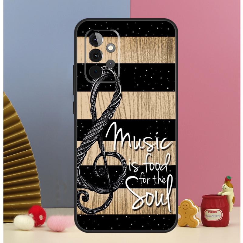 Music Note Musical Treble Clef Case For Samsung Galaxy A55 A35 A15 A36 A56 A26 A16 A06 A13 A33 A53 A34 A54 A12 A32 A52 A17