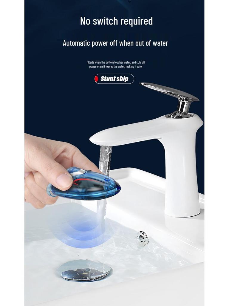 Cross-Border Mini Stunt Remote Control Boat with Lights: Waterproof Toy Submarine for Kids