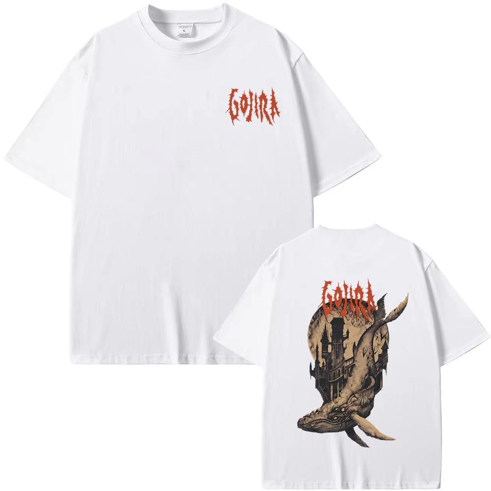 French Metal Band Gojira From Mars To Sirius Flying Whales Vintage Rock Graphic Tshirt Mens Women Fashion Oversized Streetwear