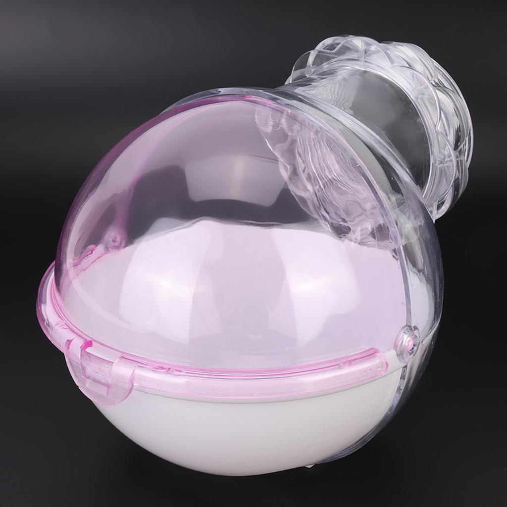 Acryl Kleintierkäfig Externes Badezimmer Toilette Haus für Hamster Meerschweinchen Baden Rosa
