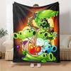 Plants Vs. Zombies Blanket Warmthful Decor Suitable for Livingroom Chair Picnics for All Occasions Modern Unique Gift for Family and Friends Camping