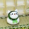 Four Cart Cute Handmade Glass Craft Dorobou Cat