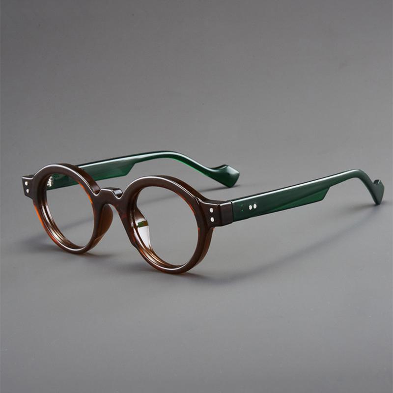 Simple Round Glasses Men Vintage Blue Light Blocking Optical Frames  Trendy Brand Design Non-prescription Eyeglasses