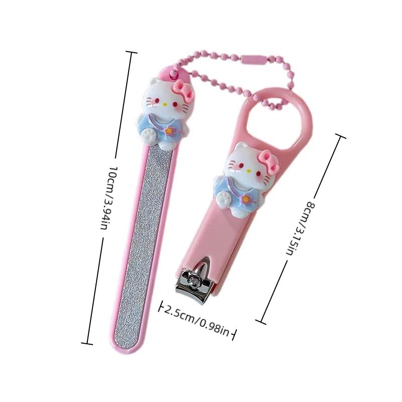 Sanrio Cute Hello Kitty Nail Clipper Outdoor Home Convenient Manicure Nail Clipper Student Office Girl Heart Nail Clipper Kawaii