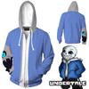 Felpa con cappuccio e giacca Cosplay 3D di Undertale Sans Design Morbido e Confortevole Per Tutti