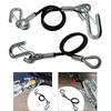 Tow Strap with Hook Towing Strap Recovery Rope Heavy Duty Extension Trailer Rope AntiSlip Auto Accessory Trailer Safety Cable