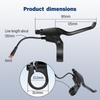 2 Pin Brake Levers for Electric Bicycle Brake Lever Handle Bar Grips 2 Wires Left & Right E-Bike Replacement Parts